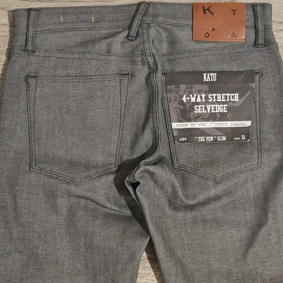 NWT Hiroshi Kato "The Pen" 4-Way Selvedge Denim Jeans - Slim-Fit - Size 31x32 - Picture 9 of 13